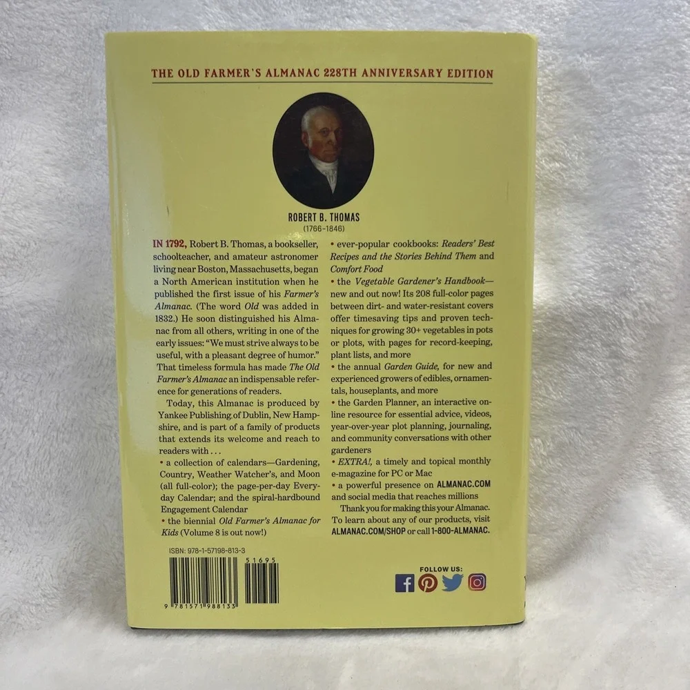 The Old Farmer's Almanac 20- 9781571988133, Old Farmerâs Almanac, hardcover, new